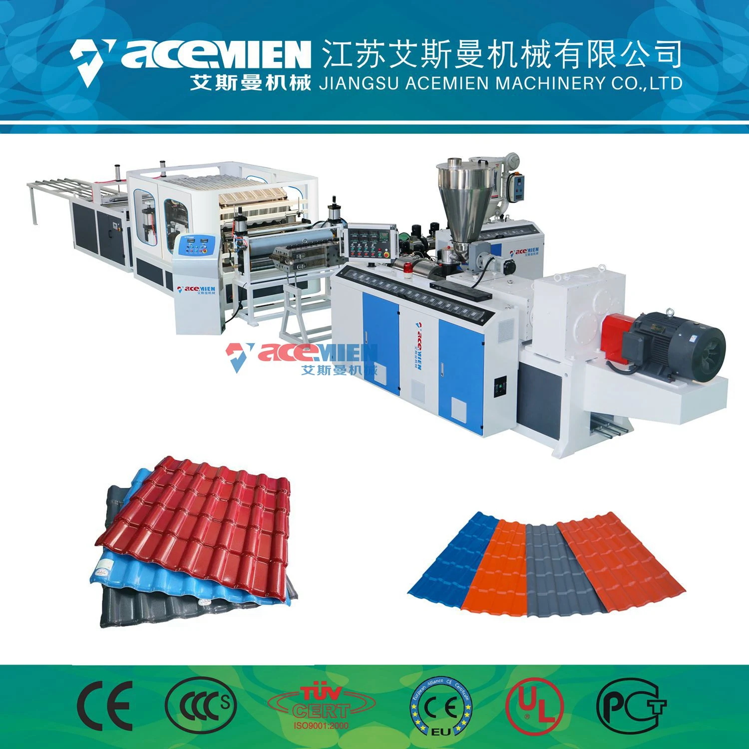 PVC Plastic Corrugated PVC Corrugated Roof Sheet Hollow Corrugated Sheet Making Machine