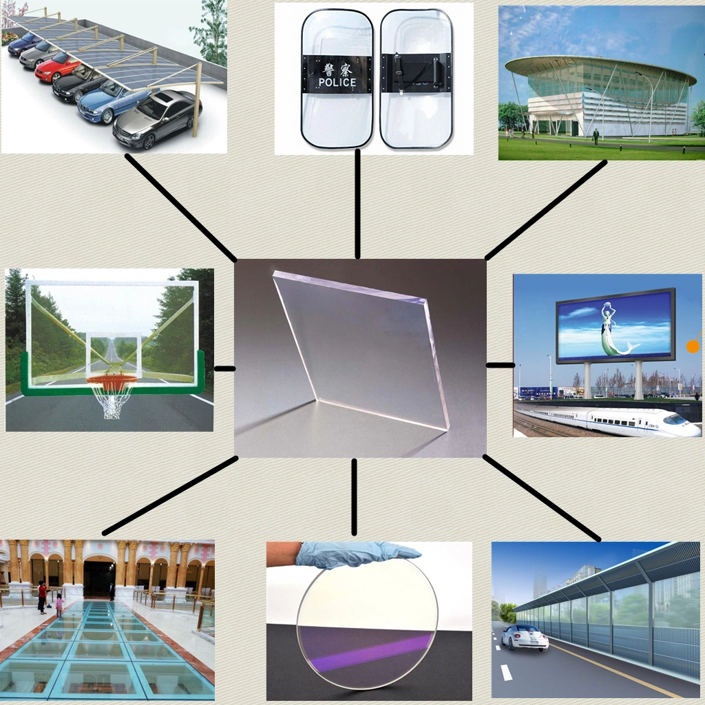 High Light Transmission Polycarbonate Sheet Impact Resistance Polycarbonate Solid Sheet
