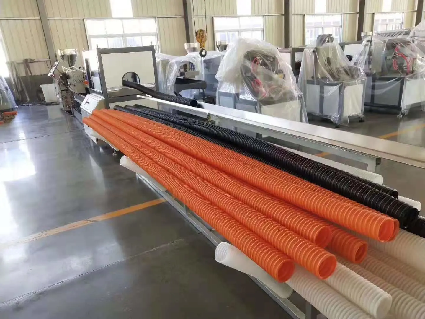 PVC PE PP EVA Single Wall Corrugated Pipe Extruder Plastic Corrugated Pipe Extruder