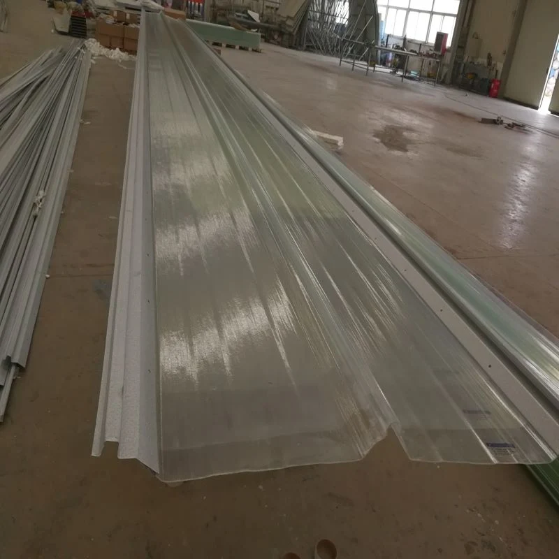 FRP GRP Fiberglass Fiberglass Reinforced Plastic Large Span Color Coated Corrugated Roof Sheet