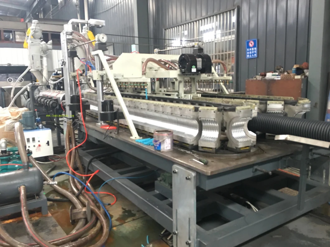 Automatic Double Wall Corrugated Plastic Pipe Extrusion Production Line