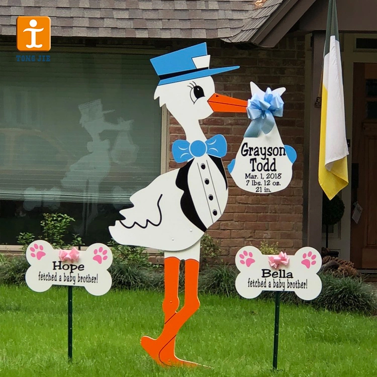 Custom Printed Corrugated Plastic Lawn Letters Holiday Yard Sign on Coroplast