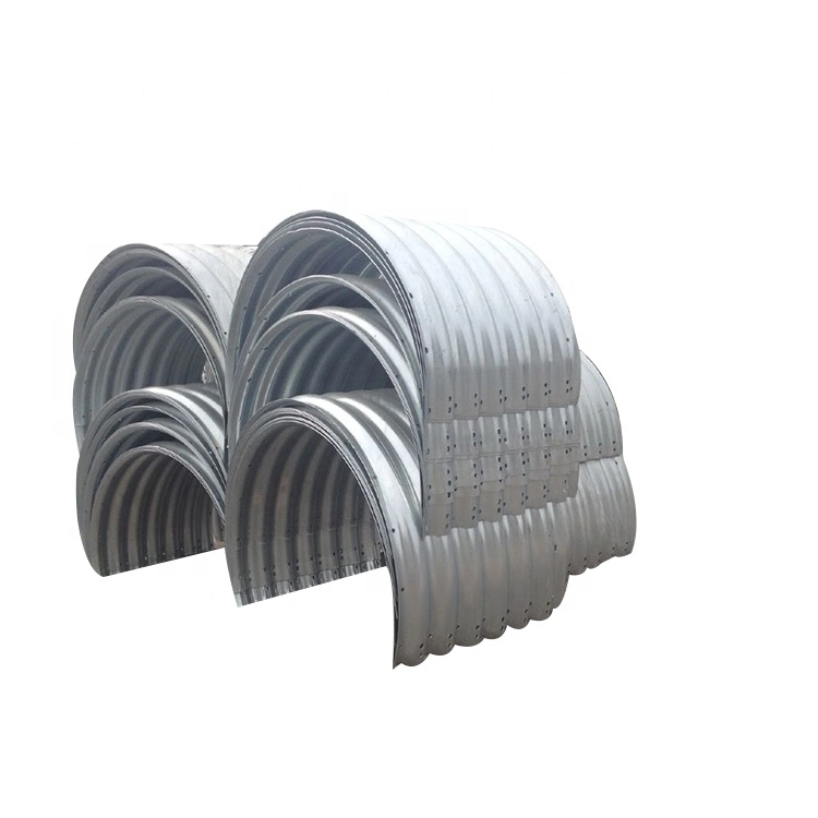 Large diameter corrugated galvanized metal culvert steel pipe