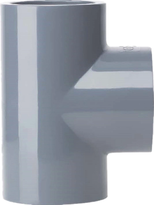High Quality Plastic Pipe Fittings UPVC Reducing Tee Pipe and Fittings High Pressure UPVC Pipe Fittings for Industrial System DIN Standard & ASTM Sch80 Standard