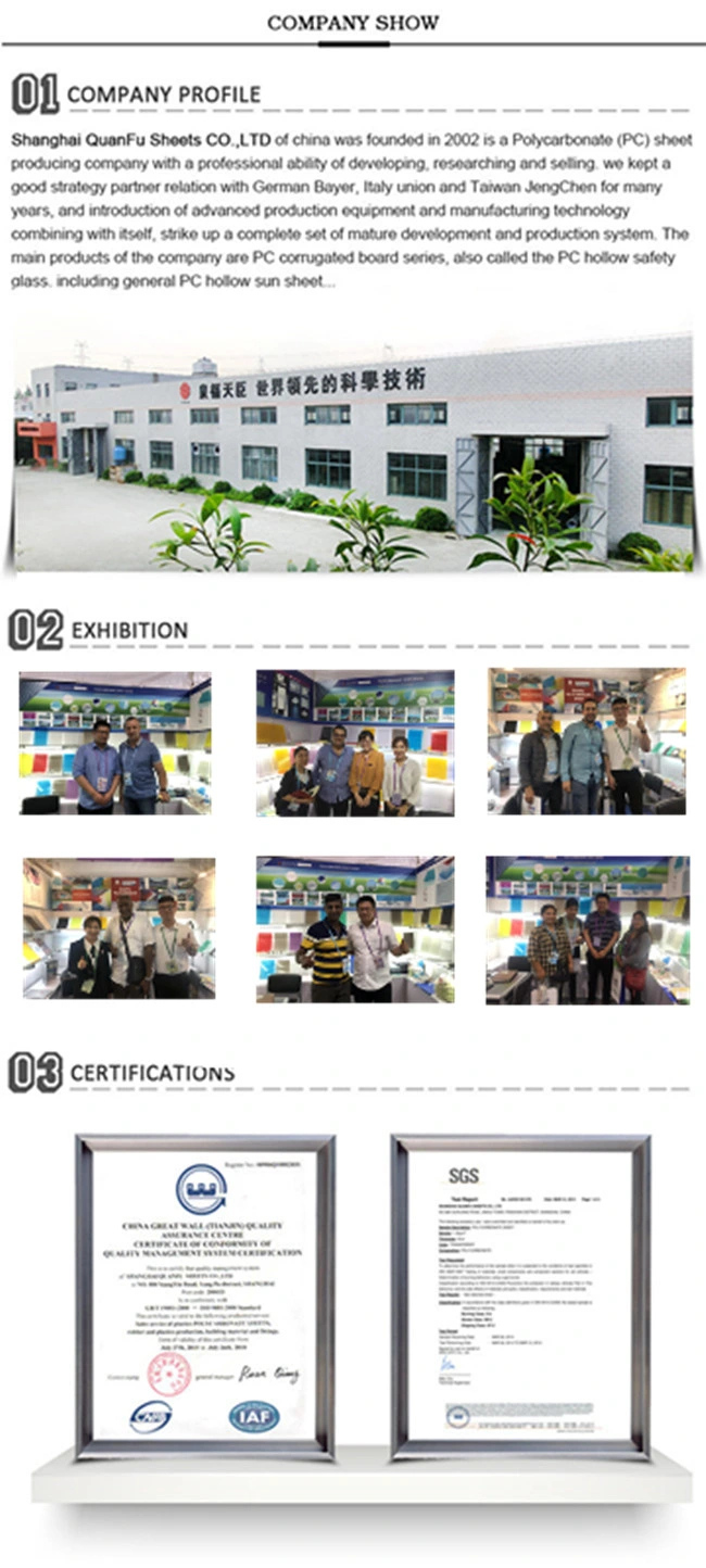 Polycarbonate Waterproof Polycarbonate Solid Sheet PC Sheet