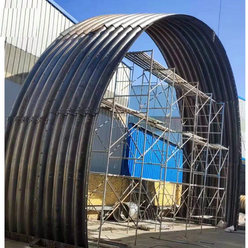 Jubo Q195/Q235/Q345 material 200*55 wave drainage culvert, assembled corrugated steel pipe culvert