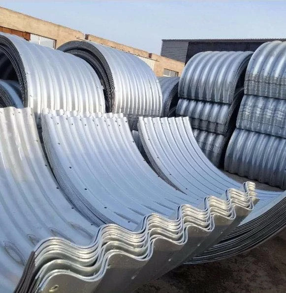 Half round corrugated metal pipe corrugated metal culvert pipe price