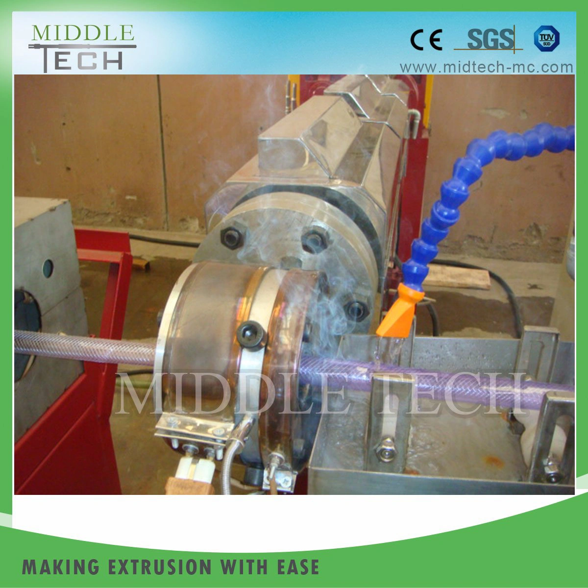 Plastic Soft PVC Garden Fiber Braided Reinforced Pipe Hose/Corrugated Pipe/Pipe Extruder