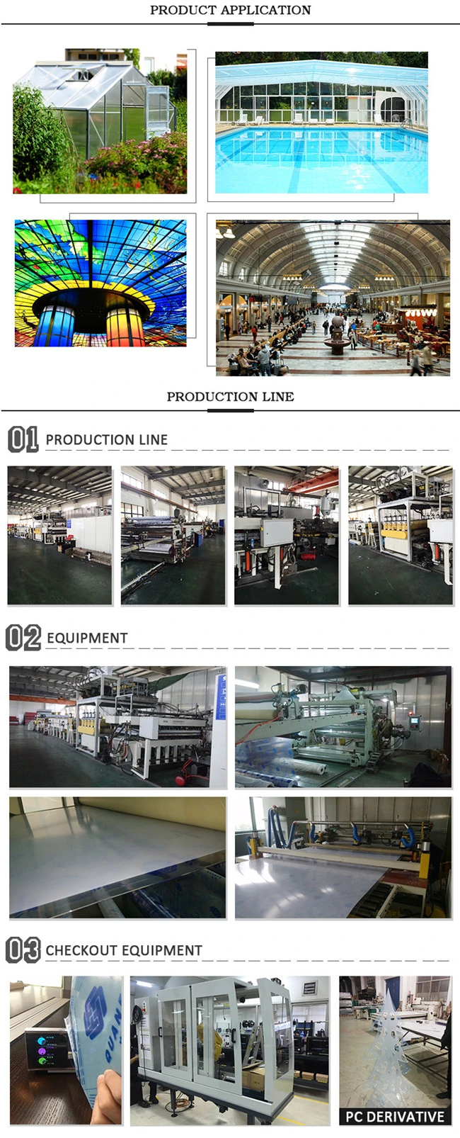 Polycarbonate Sheet Solid Roofing Sheet Polycarbonate Building Material Polycarbonate Panel