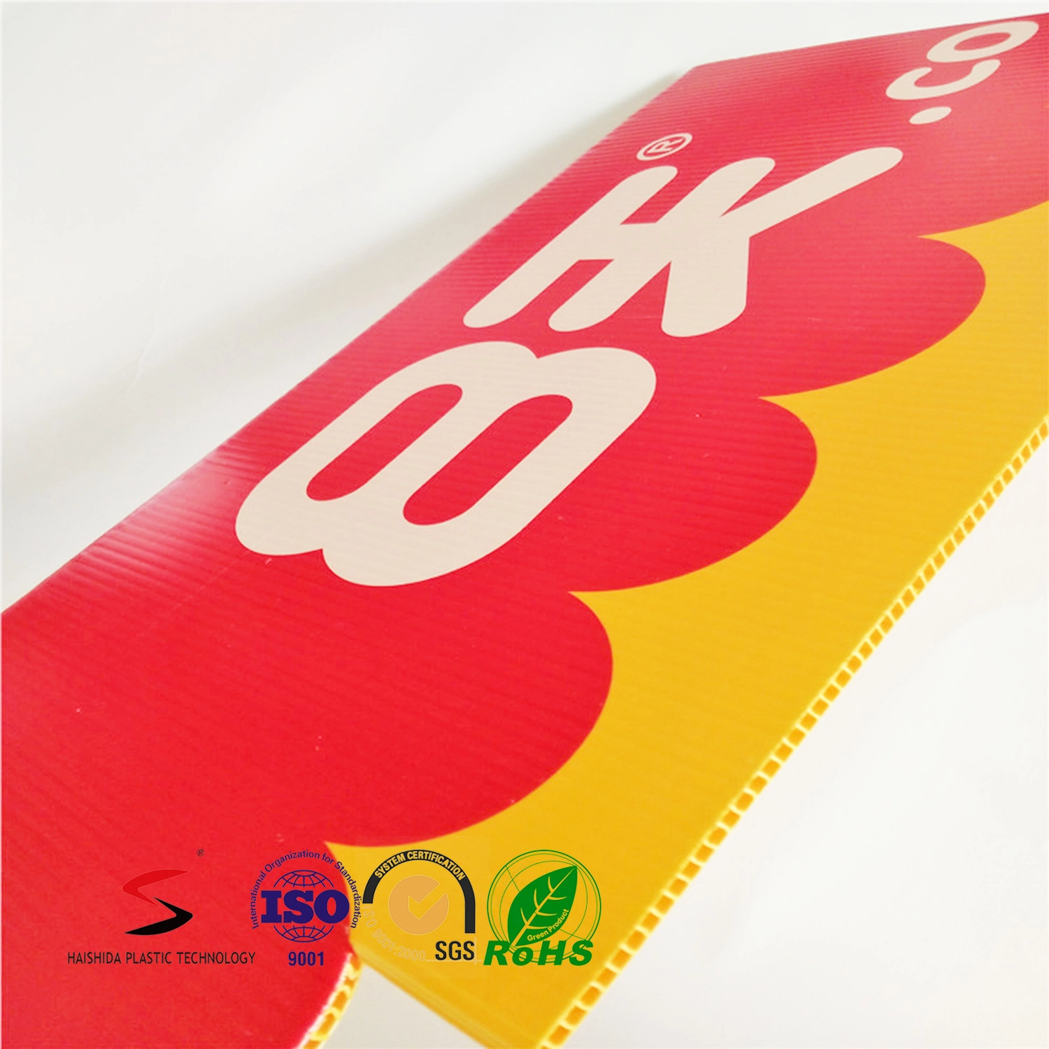 PP Double Wall Corrugated Plastic Sheet Correx Coroplast Corflute Sheet Strip Printing