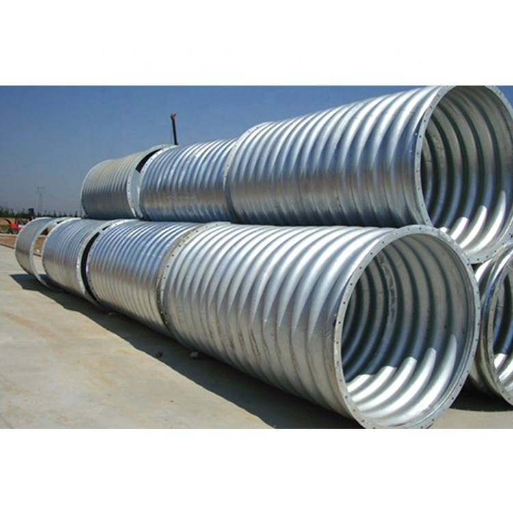 Supply and assemble corrugated culvert pipe spiral steel pipe culvert production and installation