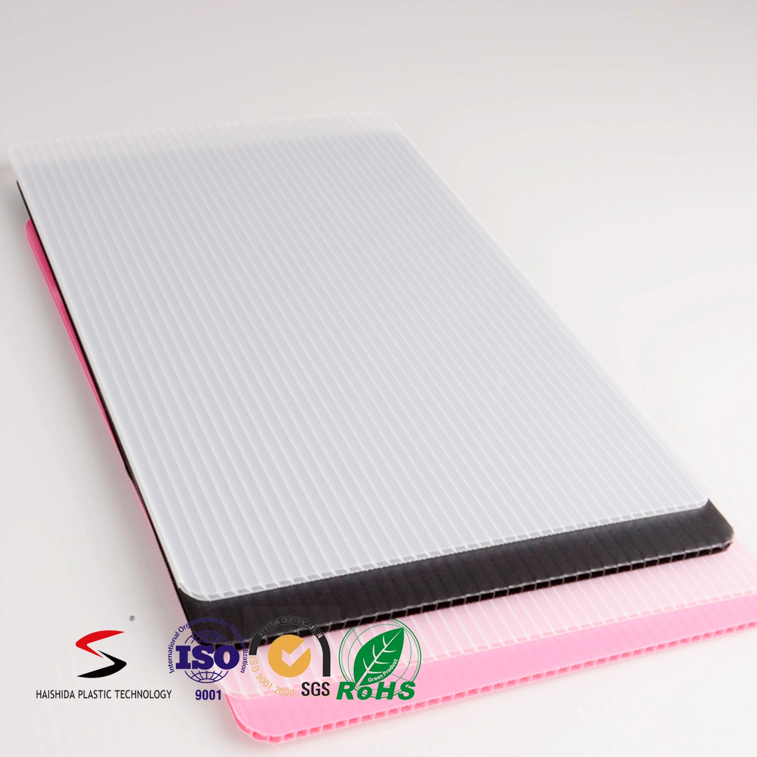 Polypropylene PP Double Wall Corrugated Plastic Sheet Correx Coroplast Corflute Sheet