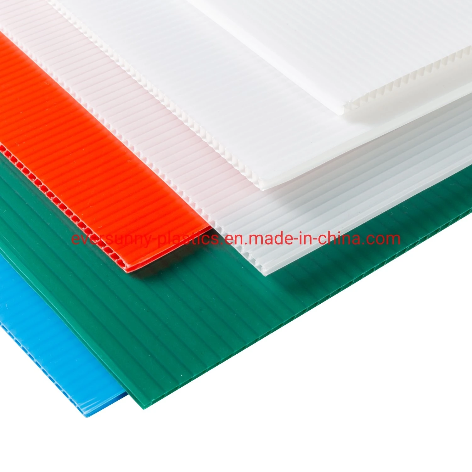 White, black, yellow Coroplast corrugated plastic sheet PP hollow sheet