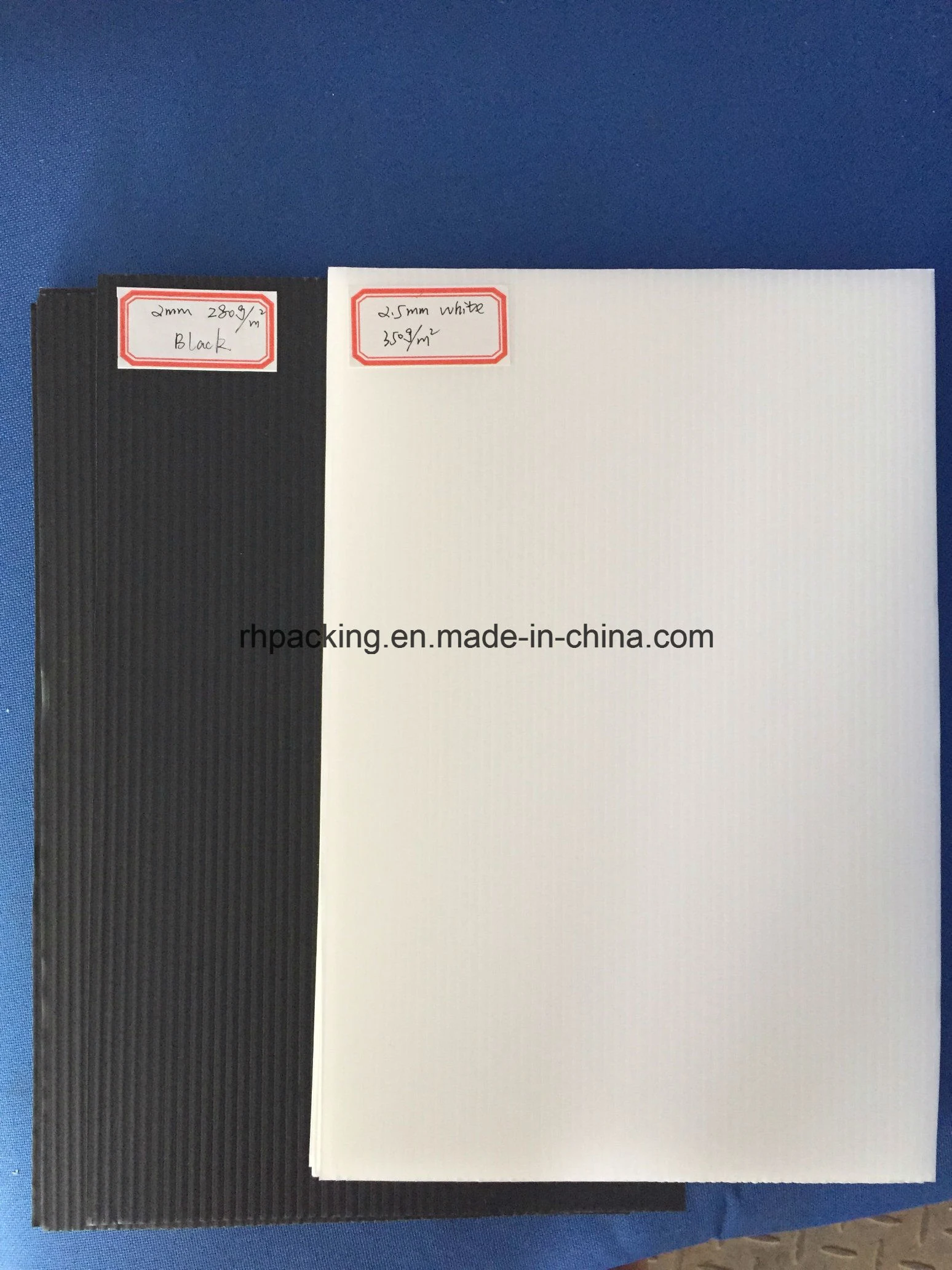 White and Black Corrugated PP Sheet/Flute Sheet/Corrugated Plastic Sheet Manufacturer for Protection and Signage