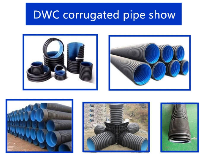 32mm-300mm HDPE Double Wall Corrugated Pipe Extruder/ Plastic Dwc Pipe Machine Extruder