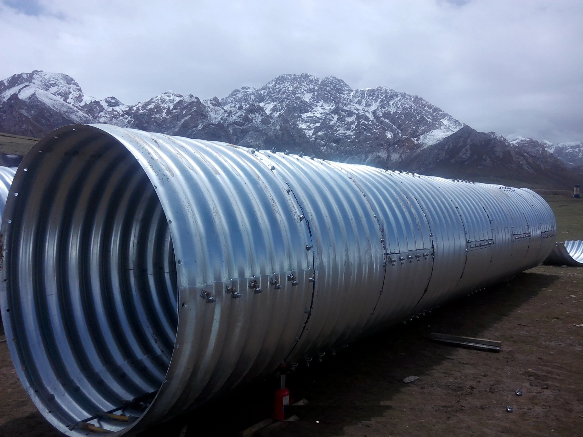 Jubo Q195/Q235/Q345 material 200*55 wave drainage culvert, assembled corrugated steel pipe culvert