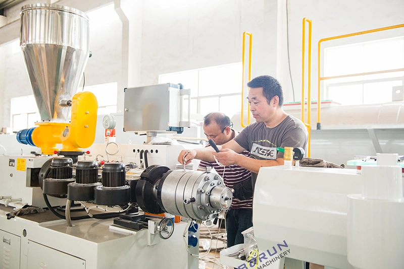 Shrinkable Single Wall Plastic Corrugated Pipe Making Machine for Wash Basin Drain