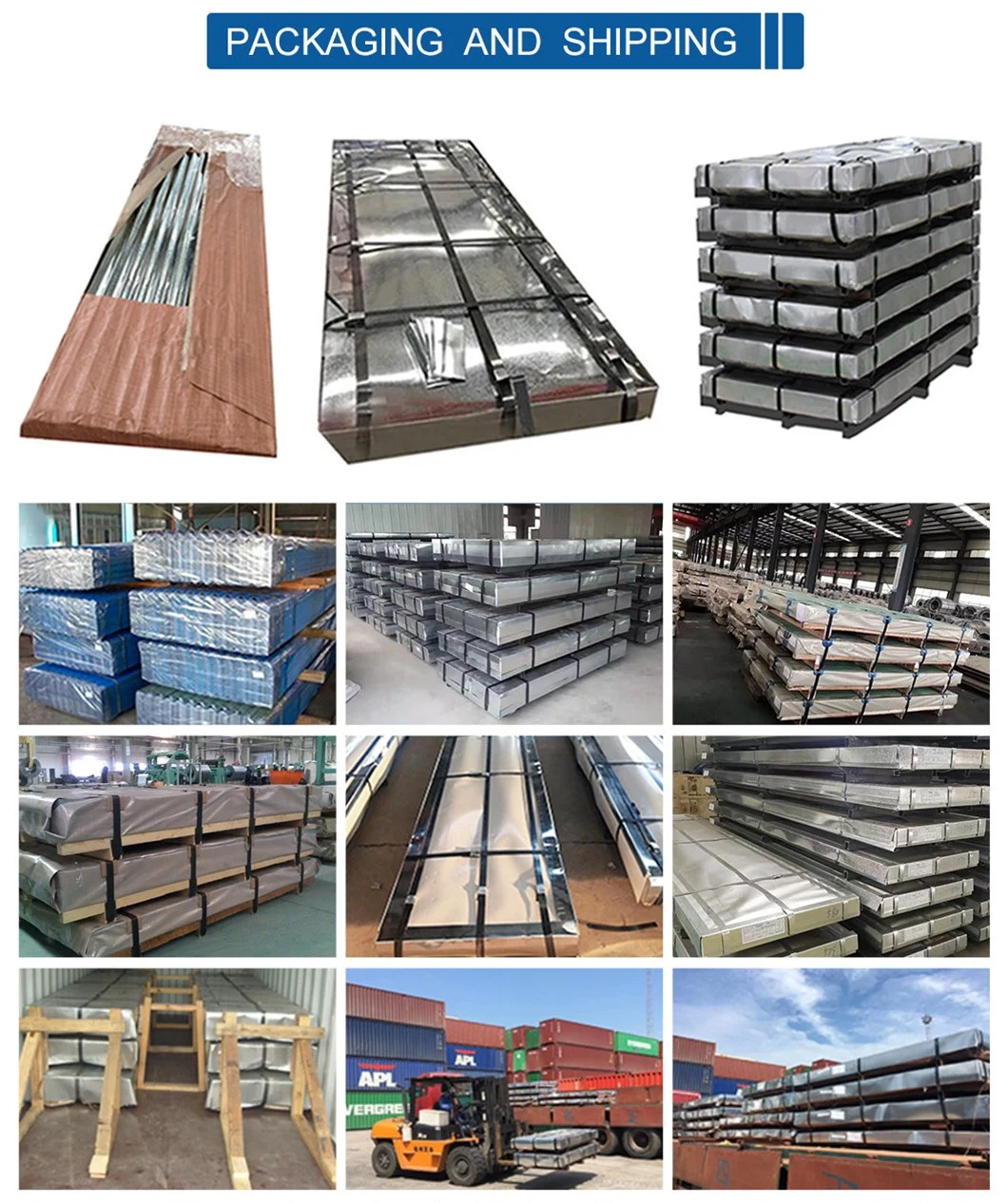 3/6/12 Waves Color Coated Galvanized Corrugated Steel Sheet / Gi / PPGI Roofing Plate