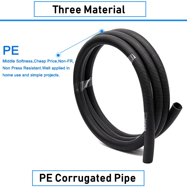 1/4 Size PA 12 Pipe Nylon Corrugated Pipe