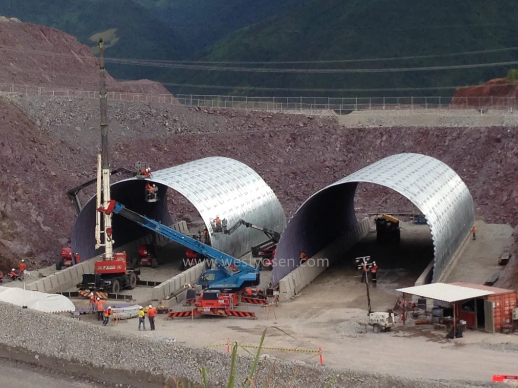 Large Diameter Corrugated Galvanized Metal Culvert Steel Pipe