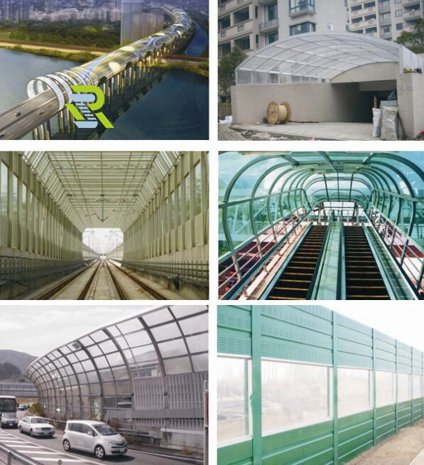 Polycarbonate Acoustic Panels for Buildings, Rainproof Polycarbonate Awnings, Polycarbonate Frosted Sheets, Polycarbonate Sheets/Films