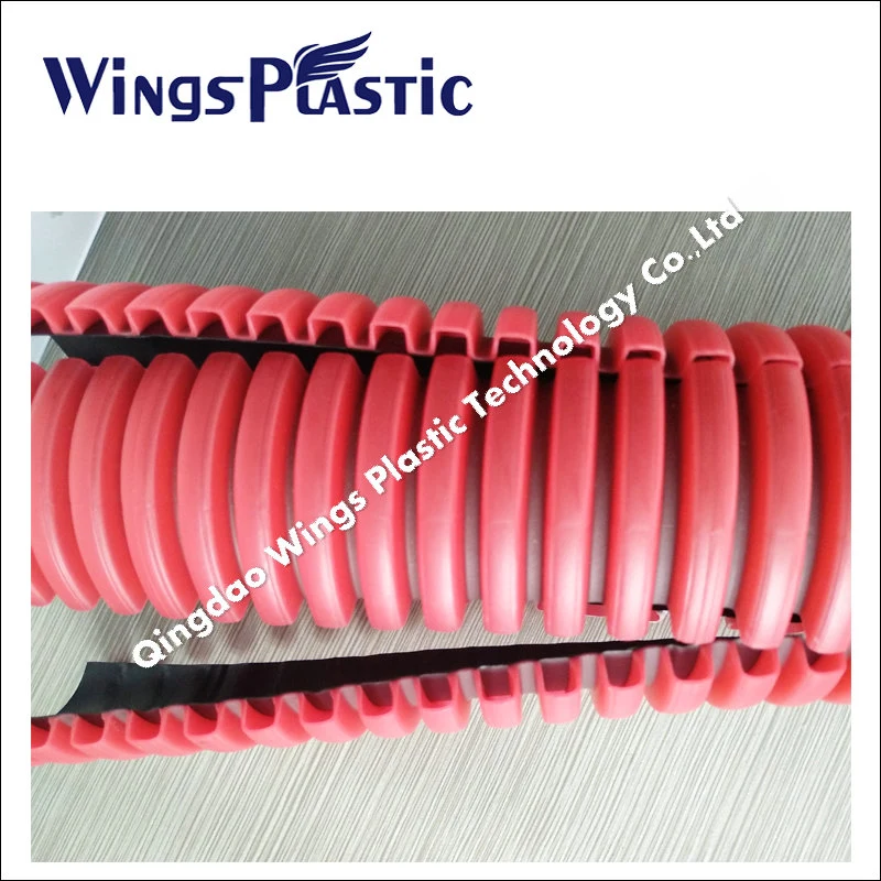 16- 63mm PP PE PVC single and double wall corrugated plastic pipe extrusion line