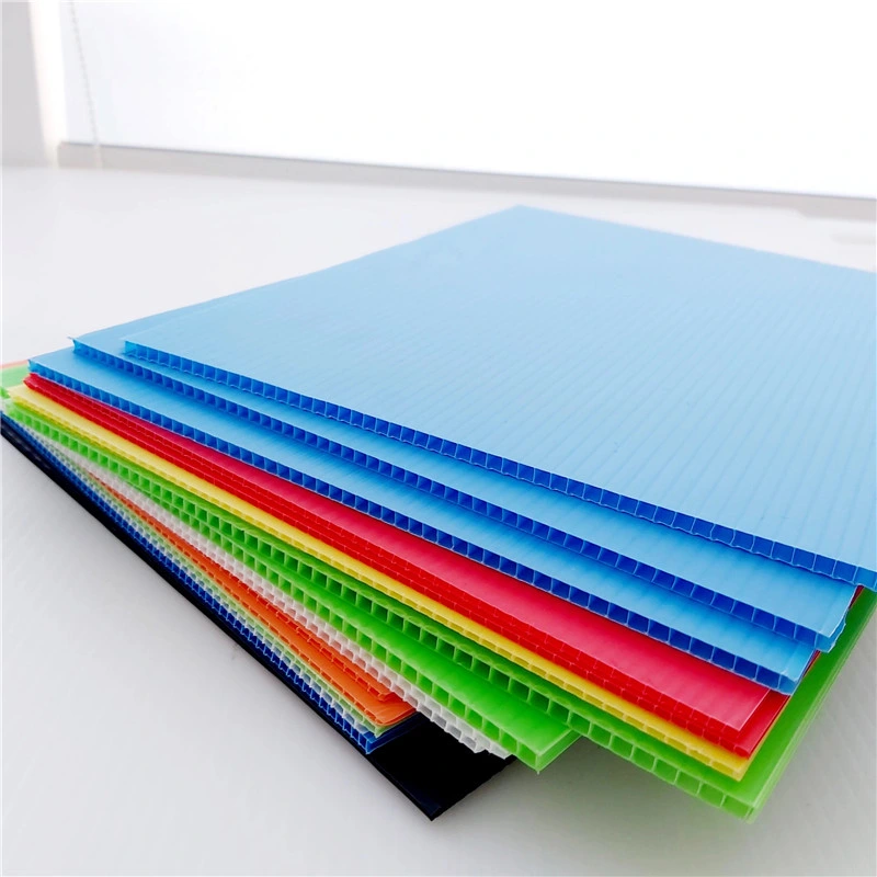 Colorful Hollow PP Corrugated Sheet Plastic PP Polypropylene Board