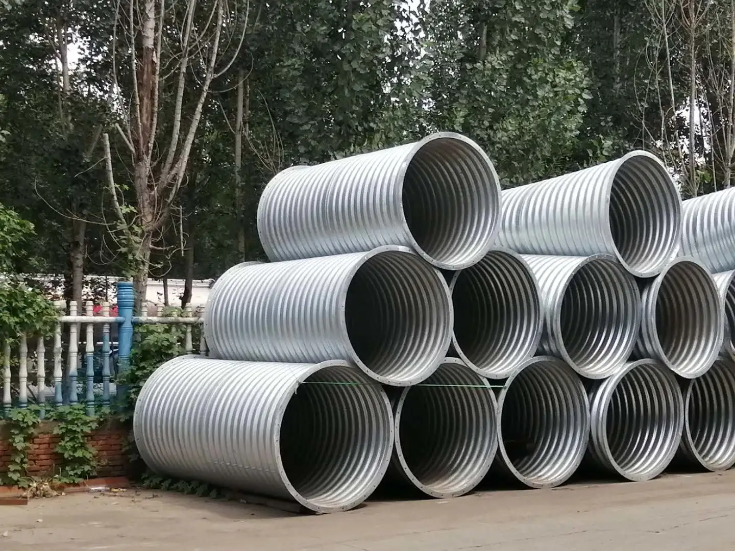 Half round corrugated metal pipe corrugated metal culvert pipe price