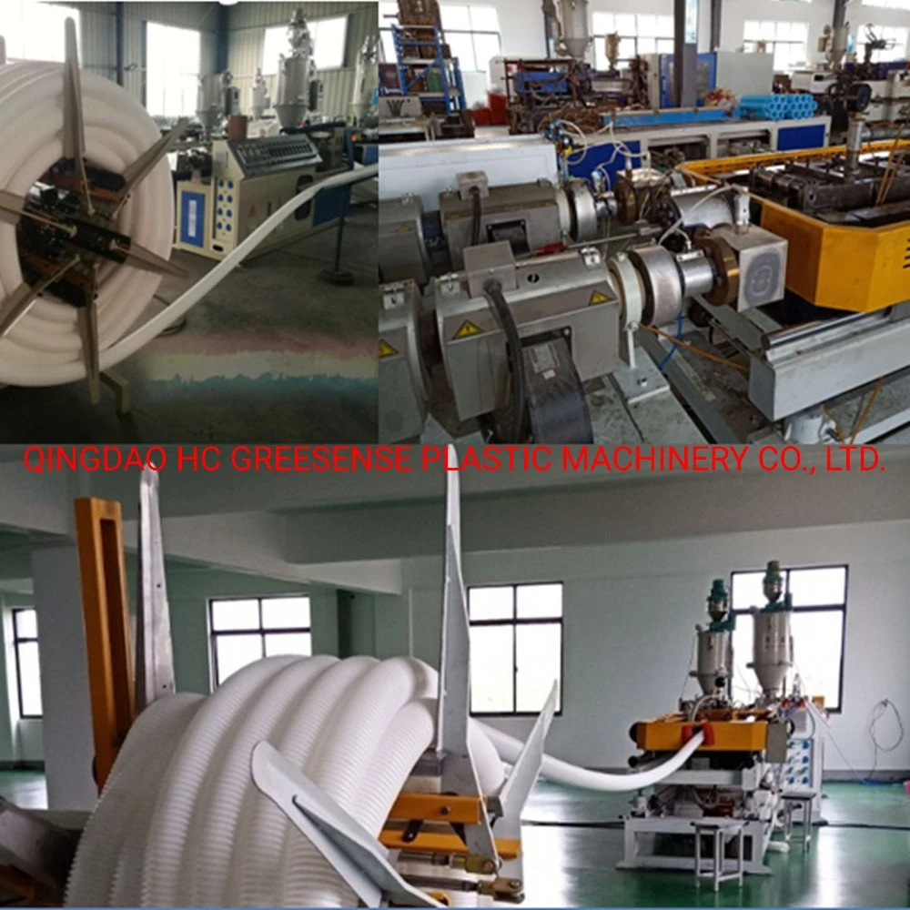 Hc Greesense Plastic Double Wall Corrugated Pipe Extruder/PE Dwc Pipe Extruder/PE Plastic Extruder