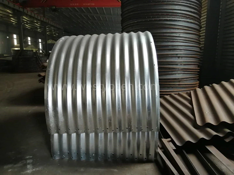 Half round corrugated metal pipe corrugated metal culvert pipe price