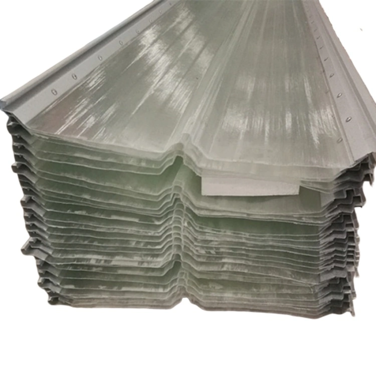 FRP GRP Fiberglass Fiberglass Reinforced Plastic Large Span Color Coated Corrugated Roof Sheet