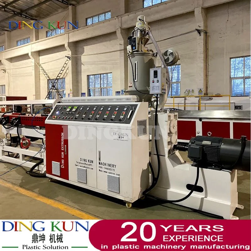 High Speed ​​Plastic Corrugated Pipe Making Machine / PE PP PVC Single Wall Corrugated Pipe Machine