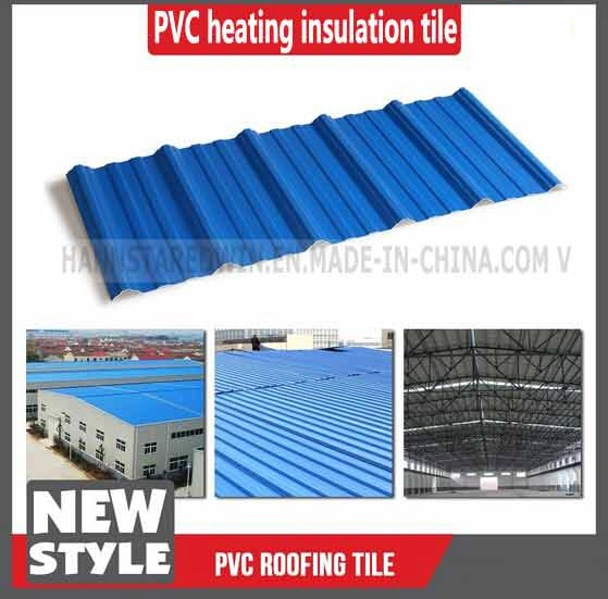 Heat Resistant Roof Sheet Plastic Corrugated Type Indoor PVC Wall Panel
