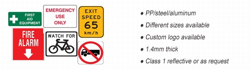 Factory Direct Safety Caution Sheets and Symbols Plastic Work Zone Facility Signs