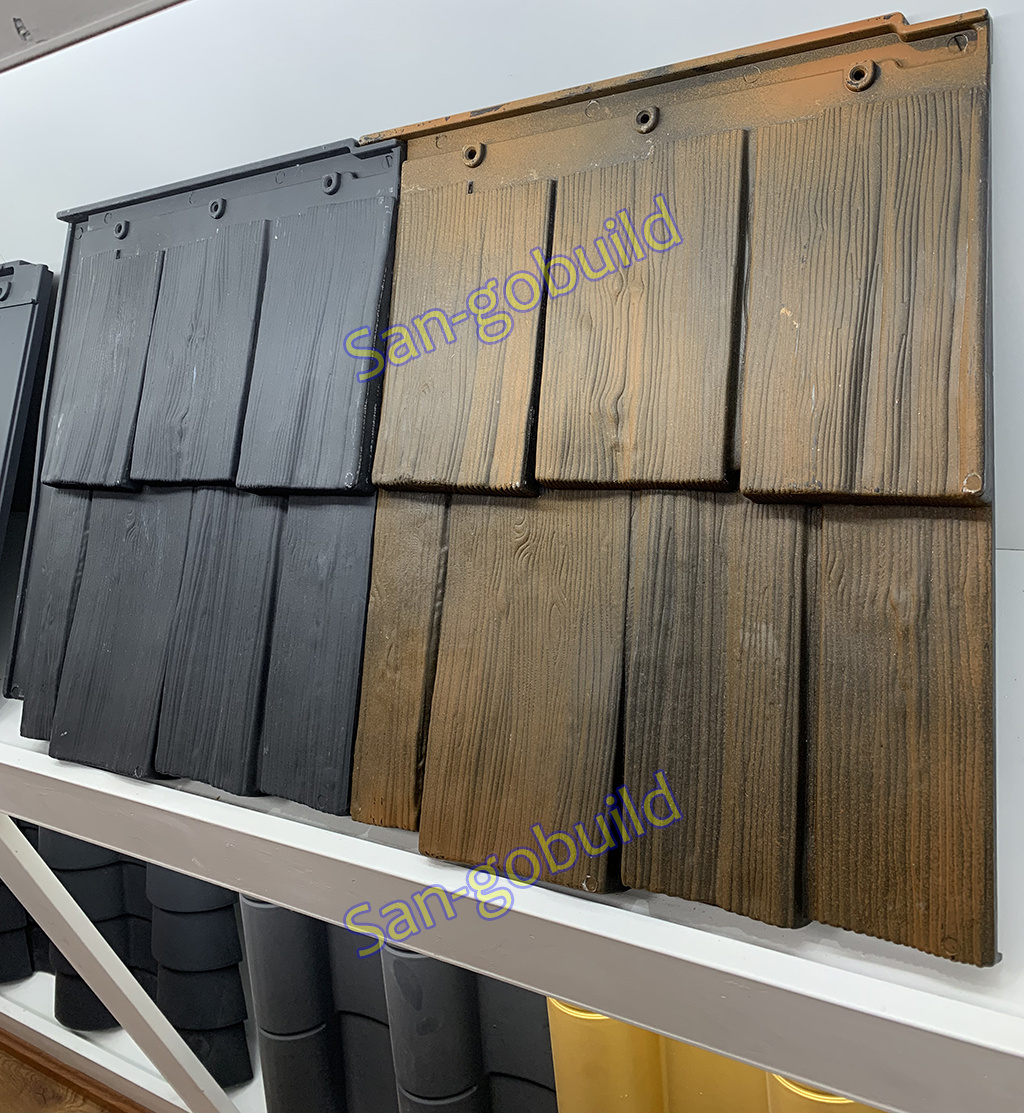 Easy Installing Building Material Plastic Roofing Sheet Type Clay Roof Tile Design Temple Rooftop