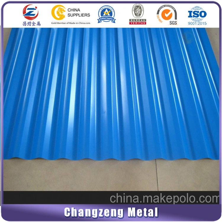 Corrugated color coated steel roof panel price