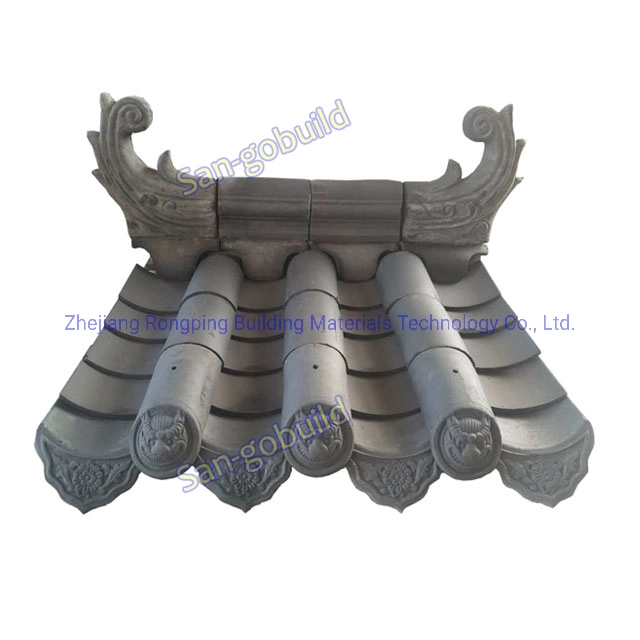 Easy to install building material plastic roofing sheet type clay roofing tile design temple roof