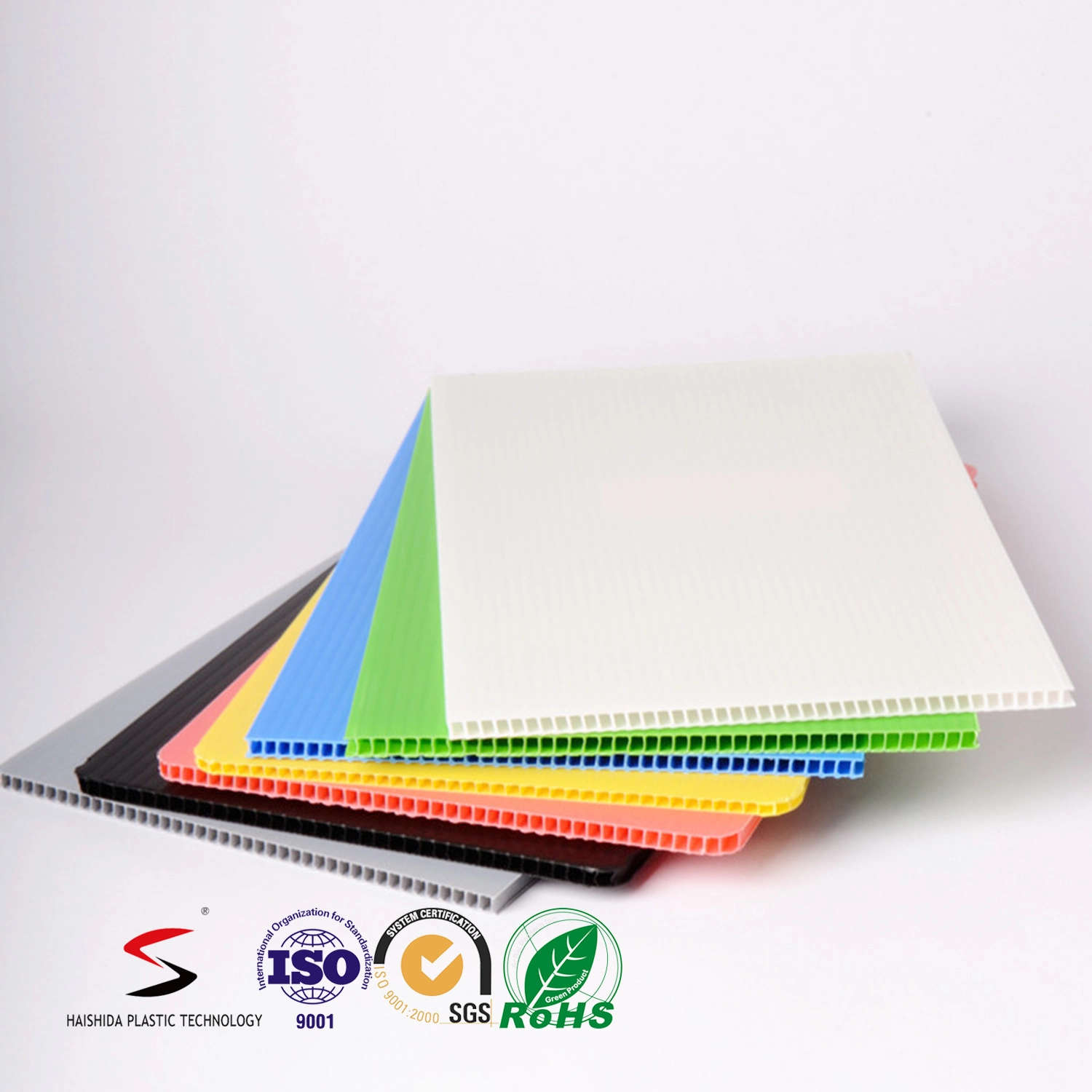Polypropylene PP Double Wall Corrugated Plastic Sheet Correx Coroplast Corflute Sheet