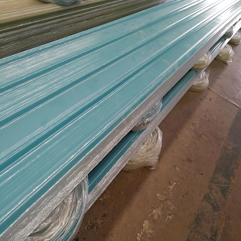 FRP GRP Fiberglass Fiberglass Reinforced Plastic Large Span Color Coated Corrugated Roof Sheet