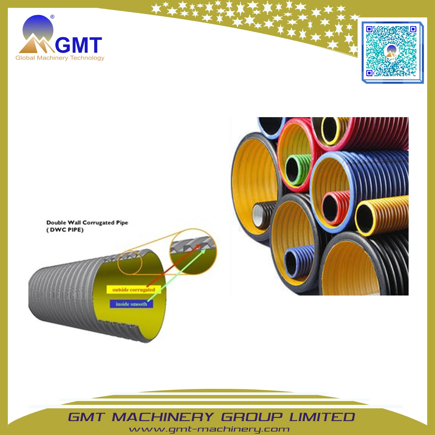 16- 63mm PP PE PVC Wire Spiral Single Double Wall Corrugated Plastic Pipe Extrusion Line
