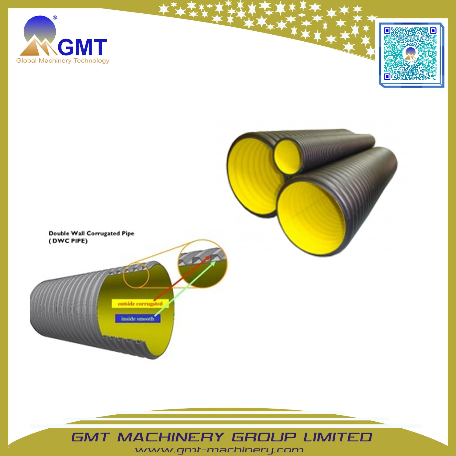 16- 63mm PP PE PVC Wire Spiral Single Double Wall Corrugated Plastic Pipe Extrusion Line