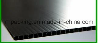 Black PP plastic protective sheet/coloured Corflute Correx Coroplast sheet