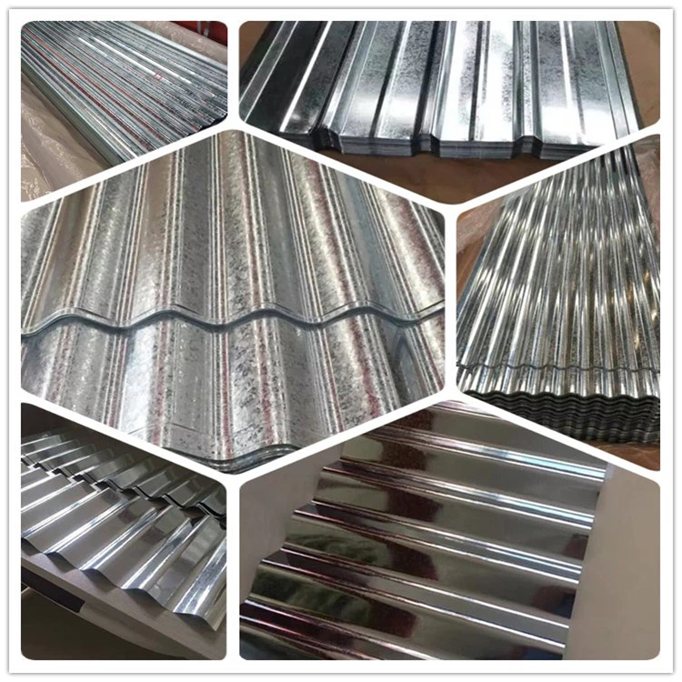 3/6/12 Waves Color Coated Galvanized Corrugated Steel Sheet / Gi / PPGI Roofing Plate