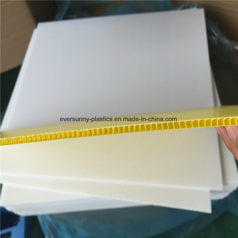 White, black, yellow Coroplast corrugated plastic sheet PP hollow sheet