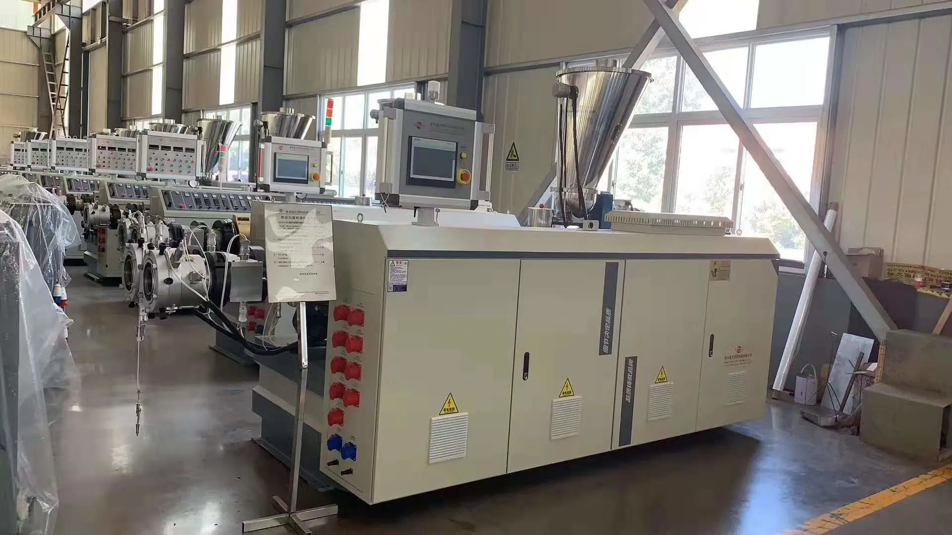 PVC PE PP EVA Single Wall Corrugated Pipe Extruder Plastic Corrugated Pipe Extruder