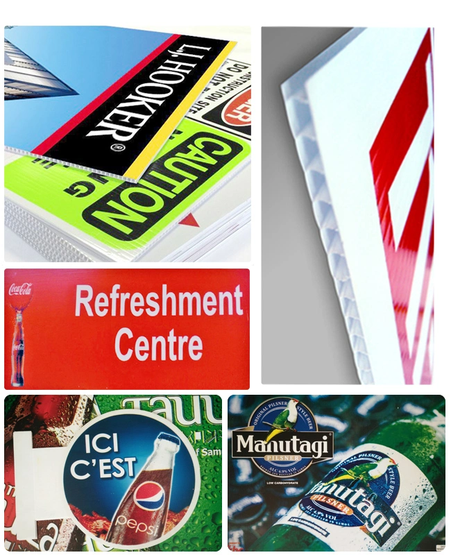 PP Twinwall Corrugated Plastic Sheet Correx Coroplast Corflute Sheet with Printing