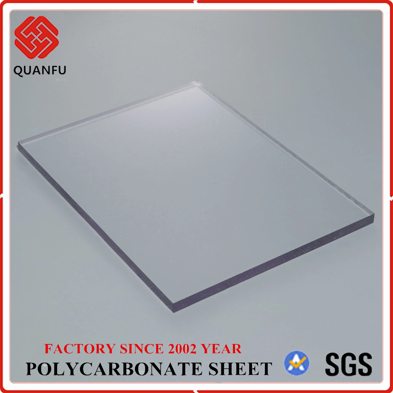 8mm Clear Polycarbonate Roof Sheet Polycarbonate Solid Sheet