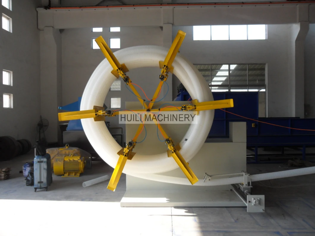 HDPE Double Wall Corrugated Drain Pipe Machinery, Water Cooling Plastic HDPE Corrugated Tube Making Machine Dwc Pipe Extrusion Machinery