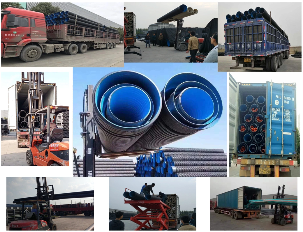 Plastic 600mm Culvert Pipe HDPE Double Wall Corrugated Pipe