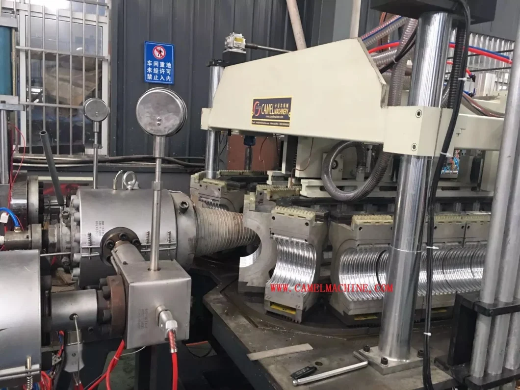 Automatic Double Wall Corrugated Plastic Pipe Extrusion Production Line
